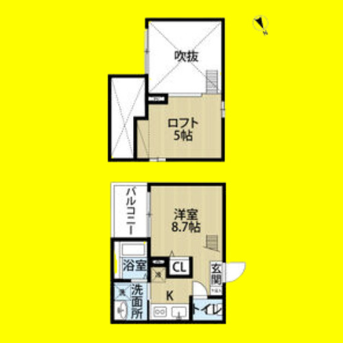 スタートリビング　名古屋市賃貸　仲介手数料無料の間取り