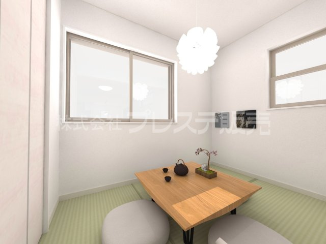 奈良市平松４丁目の新築一戸建 全７区画の和室|５号地タタミコーナー完成イメージ／ゆったりとくつろげるタタミコーナーです♪
