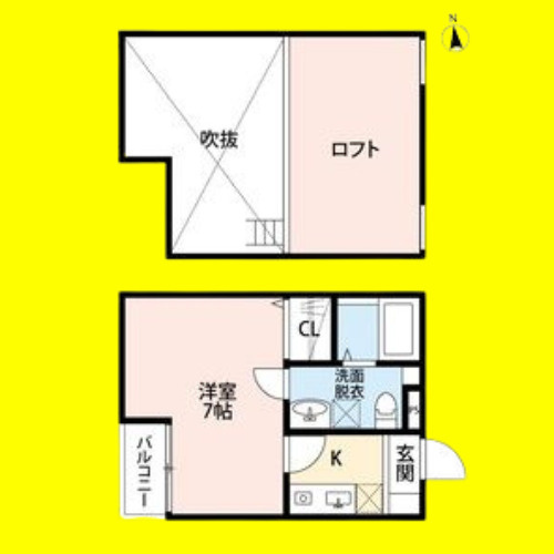 ビルーチェ並木A(ビルーチェナミキエー)　名古屋市賃貸　仲介手数料無料の間取り