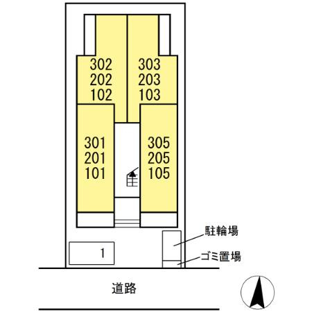 クレーア中央林間の区画図