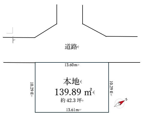 【※サンスターホーム限定物件】八王子市山田町　売地　駅徒歩11分の土地図