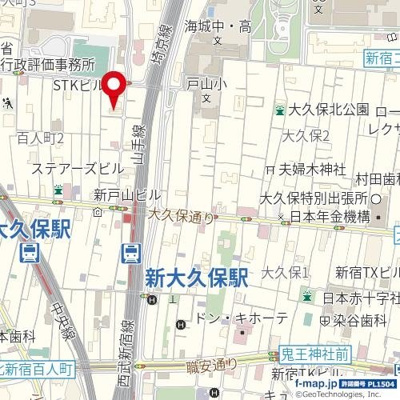 【地図】 | グローベル新大久保マスターズゲート