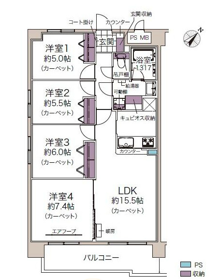 朝日プラザ東札幌Ⅲの間取り