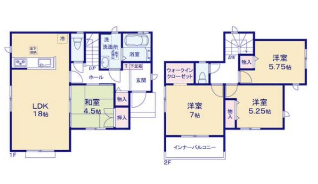 沖縄市東1丁目新築戸建て （B号棟）の間取り