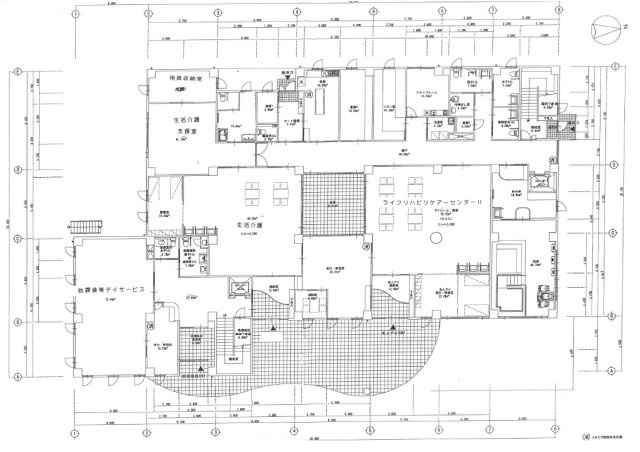 ６６６５７　本巣市仏生寺事業用（旧介護施設）の間取り|1F