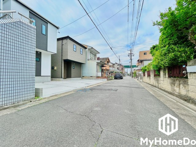 北区成願寺の前面道路含む現地写真