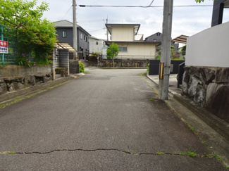 【前面道路含む現地写真】 | 川西市水明台3丁目7の25　建築条件無土地