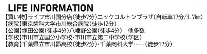 市川市国分１丁目の周辺