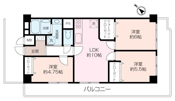 ~南西角住戸×生活利便施設充実~日清第2横浜コーポの画像