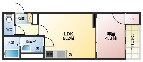 ciel甲子園の間取り