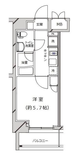 ライジングプレイス堀切の間取り|間取りです。