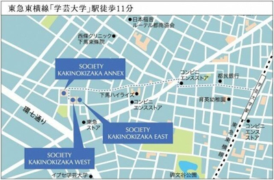 【地図】 | ソサエティ柿の木坂アネックス