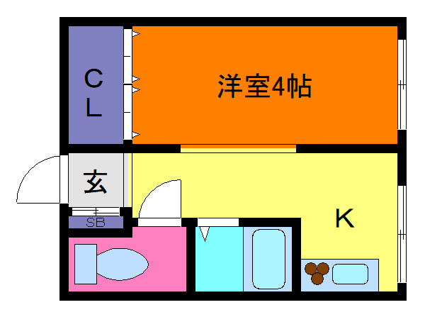 東方ビルⅢの間取り