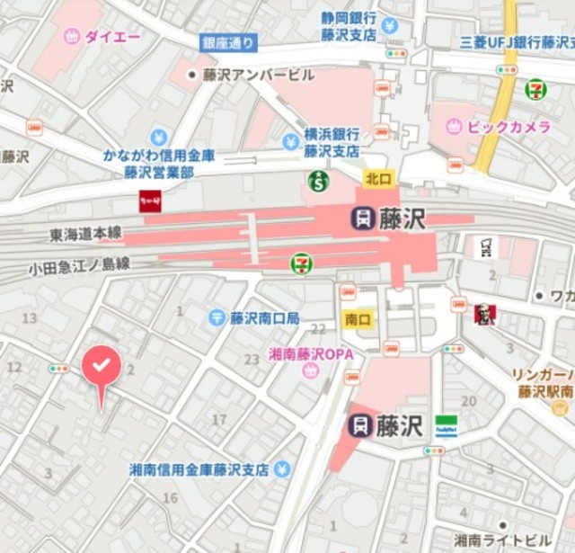 クレドール湘南の地図