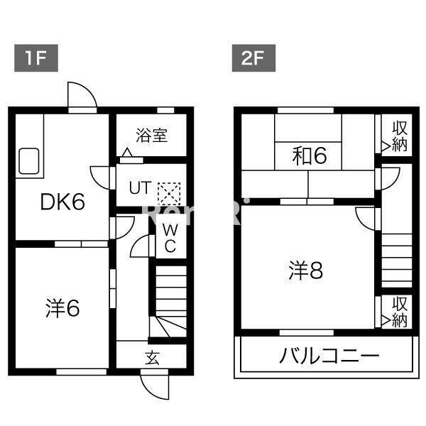 吉川貸家Ⅱの間取り