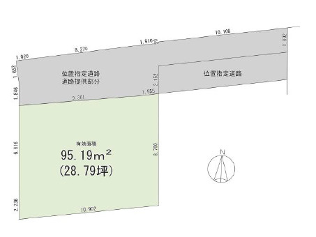 練馬区貫井1丁目　駅チカ×充実環境　建築条件付き売地　限定1区画の土地図|建築条件外しもご相談ください♪