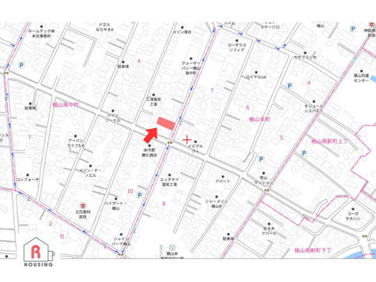 【売土地】秋田市楢山南中町の地図