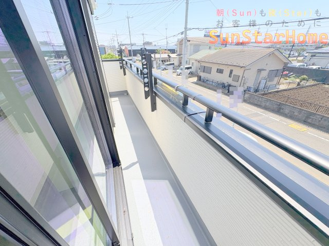 【サンスターホーム】青梅市新町5丁目　新築F号棟のバルコニー