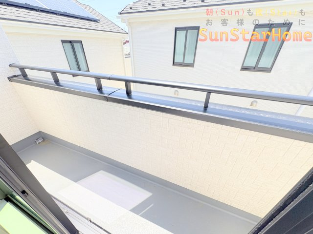【サンスターホーム】青梅市新町5丁目　新築C号棟のバルコニー