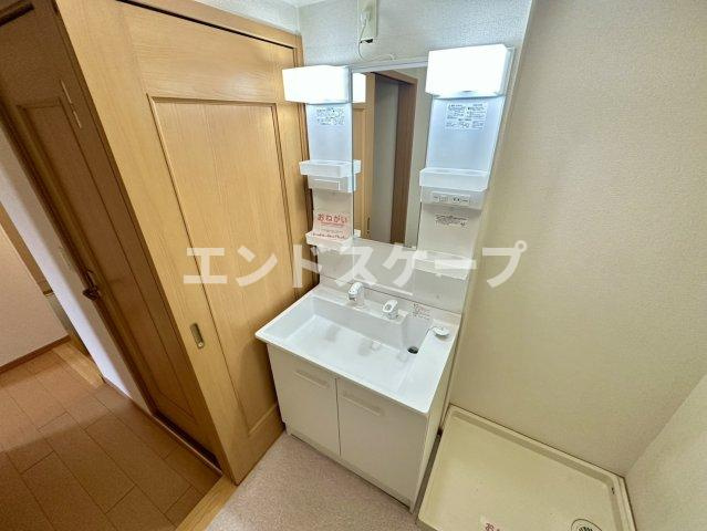 ヘブンリーブルーの洗面所|高崎、前橋のお部屋探しはエンドスケープまで！お客様の理想お聞かせ下さい♪