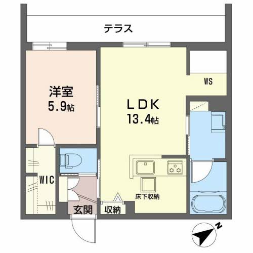 シャーメゾンステージ茨木春日の間取り