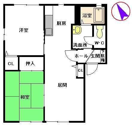 【間取り】 | ファミリアコーポレーションⅡ