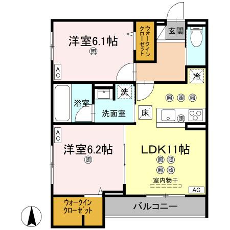 GraceCourtの間取り