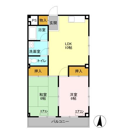 豊田マンションの間取り
