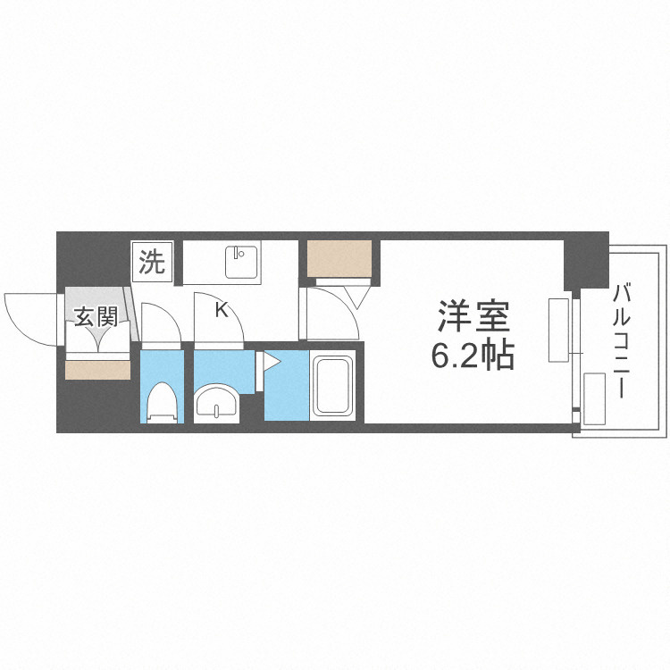 プレサンス大国町ブライスの間取り