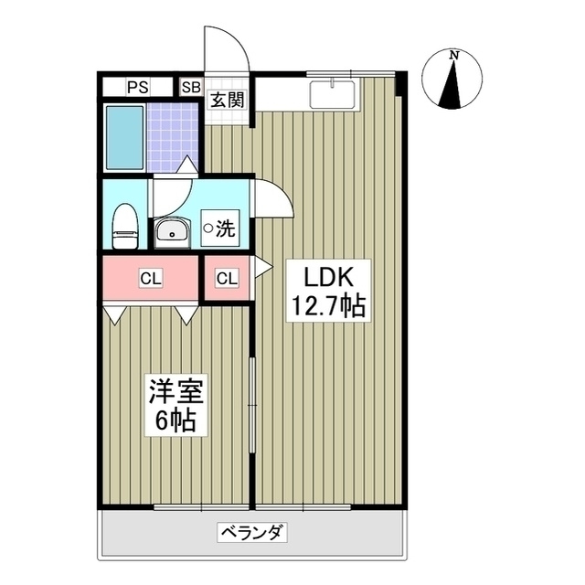 第二サンライフ大嶋の間取り