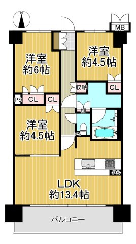 グランドパレス長田の間取り