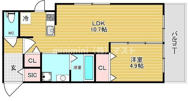 CASA PINO SOLOの間取り