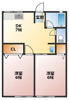 【間取り】 | シティハイム　ベルビル