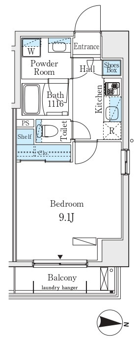 プライマル江東住吉の間取り