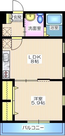 グレイス西谷の間取り