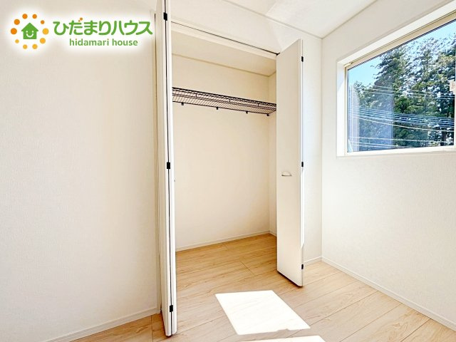 【収納】 | 那珂市瓜連第14　新築戸建　5号棟 | 全室にクローゼットが付いていて、お部屋の住空間もスッキリ広々つかえそうです(^^)/