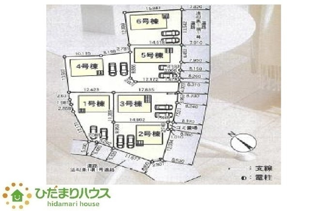 【区画図】 | 那珂市瓜連第14　新築戸建　5号棟 | 時間がない時も車の出し入れがしやすい並列駐車場を2台完備