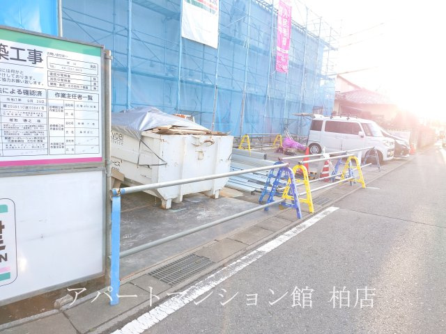仮称）柏市船戸　新築アパートの駐車場