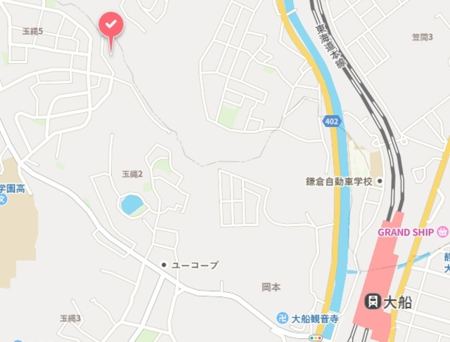 ヘーベルハウス鎌倉玉縄の地図