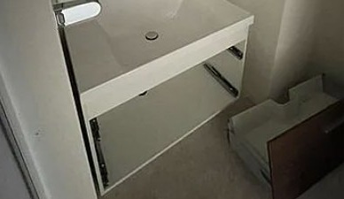 ポルタフォルトゥーナの洗面所|洗面台です。