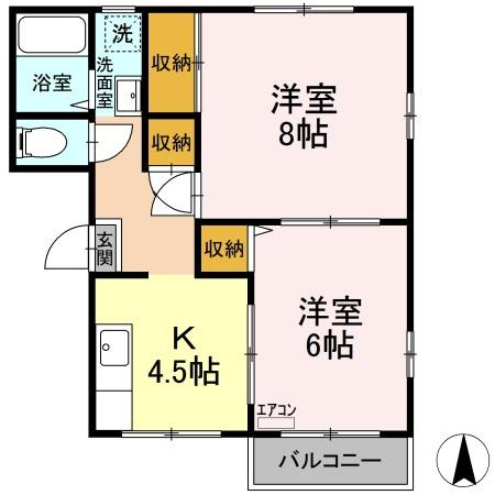 ハイツ・若草の間取り
