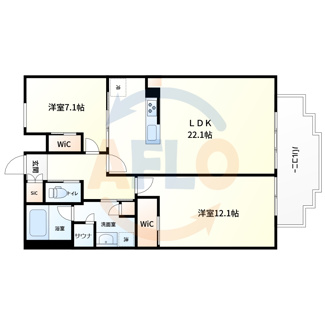 【間取り】 | プレジオ北浜　中大江小学校区 | プレジオ北浜　間取り