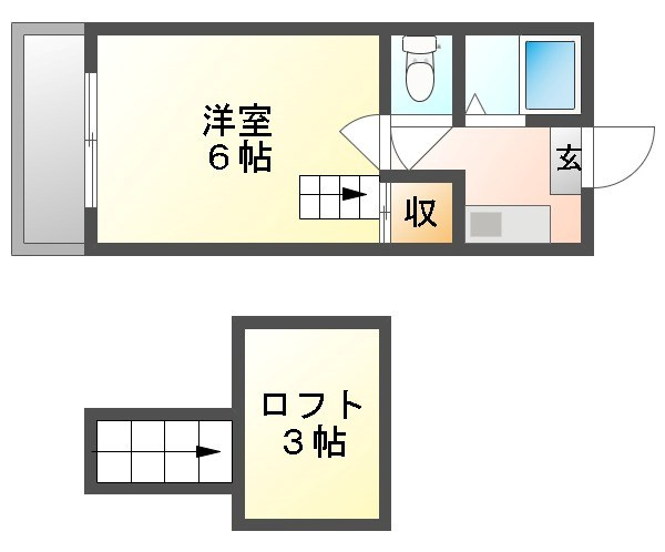 【間取り】 | アバンティ奉還町