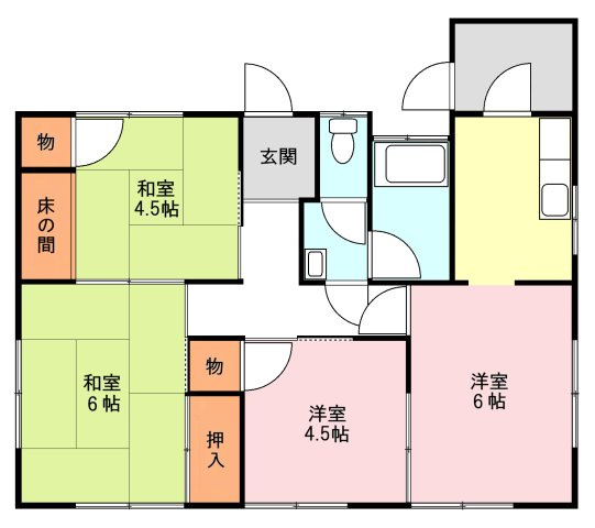 平福２丁目借家の間取り