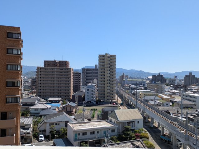 アルファステイツ竹原の展望|遠くまで見渡せる気持ちの良い眺めです