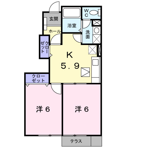 【間取り】 | Ｃｒｏｕｄ　Ｏｏｋｕｂｏ　Ａ棟