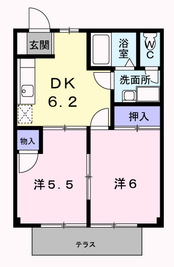 【間取り】 | サンシティ臼井Ａ