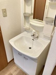 ソレジオミキの洗面所|広い洗面スペース