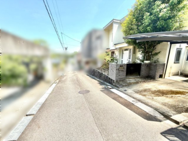 日進市岩崎町元井ゲ土地の前面道路含む現地写真|前面道路　幅員約4.5ｍ