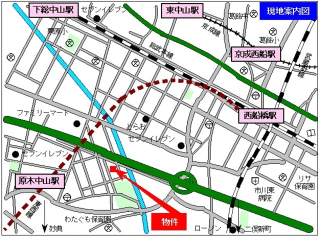 メゾンアイリスの地図|★案内図★